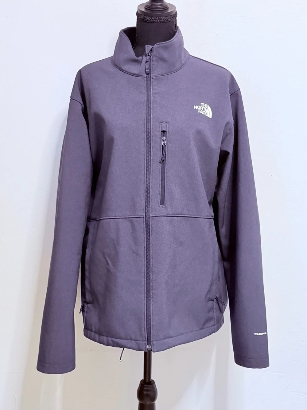 The North Face Men’s Dark Gray Softshell Windwall Jacket XL